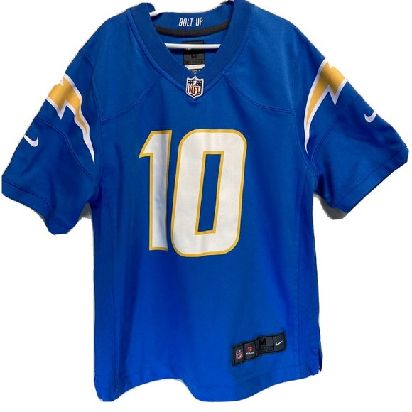 Nike Other - NFL On Field Justin Herbert #10 Los Angeles Chargers Blue Jersey Youth M 10-12